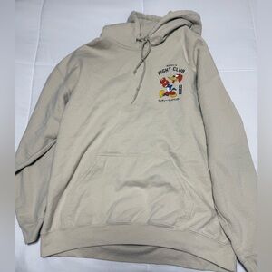Riot Society Beige Graphic Hoodie
